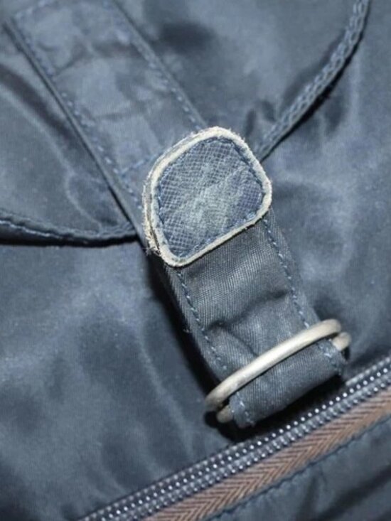PRADA Backpack Nylon Navy Silver Auth bs33304 main image 8